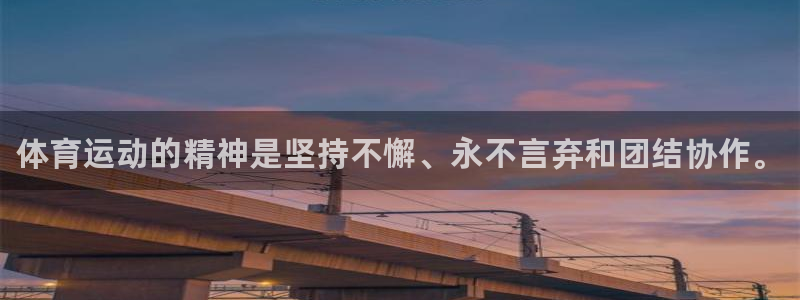 米兰体育官方正版app官方：体育运动的精神是坚持不懈、永不言